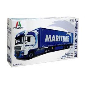 ITALERI 3920 1/24 DAF汽車 XF-105 '海上/maritime'聯結車(含尾車)