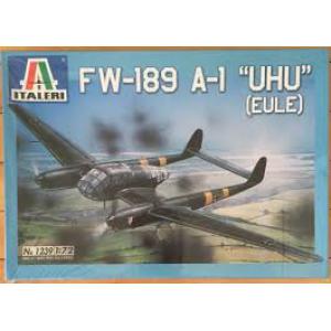 ITALERI 1239 1/72 WW II德國.空軍 福克.沃夫公司FW-189.A-1'貓頭鷹'偵察機