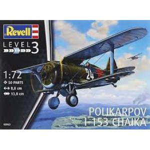 REVELL  03963 1/72 WW II蘇聯.空軍 波利卡波夫 I-153'柴卡/CHAIKA'戰鬥機