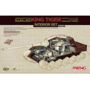 MENG MODELS SPS-037 1/35 WW II德國.陸軍 Sd.Kfz.182'老虎II'亨舍爾砲塔生產型坦克適用砲塔內部構造