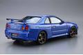 AOSHIMA 051597 1/24 日產汽車 BNR-34 GT-R V-SPEC II'天際線'轎跑車