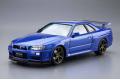AOSHIMA 051597 1/24 日產汽車 BNR-34 GT-R V-SPEC II'天際線'轎跑車