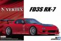 AOSHIMA 052396 1/24 馬自達汽車 FD3S RX-7轎跑車/VERTEX賽事式樣