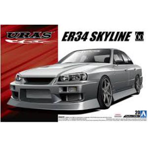 AOSHIMA 053218 1/24 日產汽車 ER-34 25GT-t'天際線'轎跑車/2001年式樣