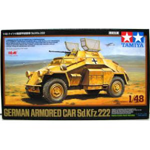 TAMIYA 89777 1/48 WW II德國.陸軍 Sd.Kfz.222輪式裝甲車/限定生產@@