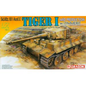 DRAGON 7251 1/72 WW II 德國.陸軍Pz.Kpfw.VI'老虎I'中期生產型坦克