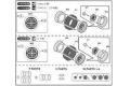 FUJIMI 193380 1/24 #69 TECHNO PHANTOM公司 14英吋Camber Angled輪框及輪胎