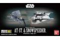 BANDAI 215632 星際大戰載具系列--#008 AT-ST&雪地戰機 AT-ST & SNOWSPEEDER