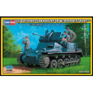 HOBBY BOSS 80147 1/35 WW II德國.陸軍 FLAKPANZER 1A一號A型自行防空炮帶彈藥尾車