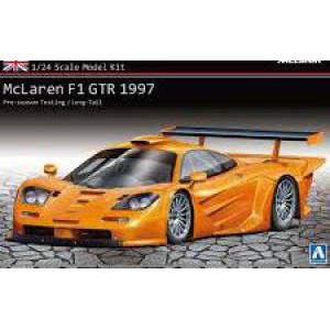 AOSHIMA 007495s 1/24 麥拉倫車隊 F1 GTR跑車/1997年季前測試車.長尾式樣/台灣地區限定版(附透明車殼)