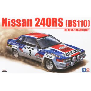 AOSHIMA 085790 1/24 日產汽車 BS110 DATSUN 1000轎跑車/1983年紐西蘭.日產拉力賽事式樣