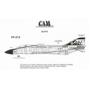 CAM 32-019 1/32 美國.海軍 F-4J'幽靈II'戰鬥轟炸機適用水貼紙/VF-213中隊式樣
