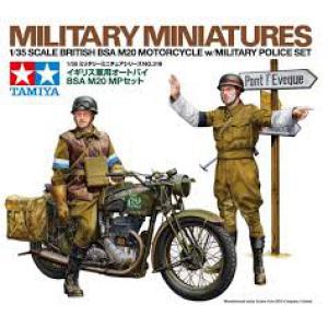 TAMIYA 35316 1/35 WW II英國.陸軍 BSA M20摩托車騎乘人物與憲兵人物