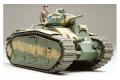TAMIYA 30058 1/35 WW II法國.陸軍 CHAR B1重型坦克(單馬達.可動)