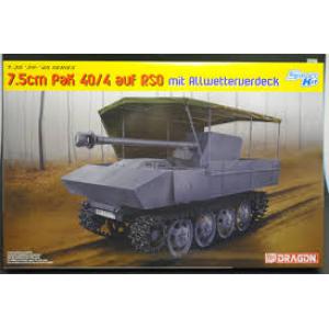 DRAGON 6679 1/35 二戰德國.陸軍RSO 40/4 帶7.5cm PaK40砲冬天蓬布自行火炮@@