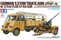 TAMIYA 32410 1/35 WW II德國.陸軍 3.5頓卡車帶FLAK-37 3.7公分防空炮