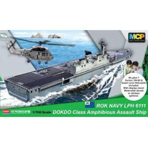 ACADEMY 14216 1/700 韓國.海軍 韓進重工業公司LPH-6111'獨島'級兩棲攻擊艦(免膠水黏合及塗裝)