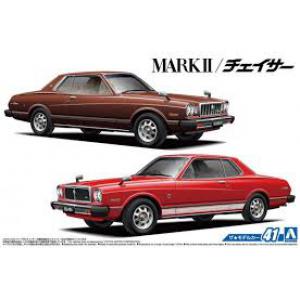 AOSHIMA 053409 1/24 豐田汽車 MARK II HT GRANDE/CHASER HT SGS轎車/2合1套組