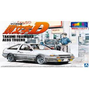 AOSHIMA 052815 1/24 塗裝完成品--豐田汽車 AE86 TRUENO轎跑車/頭文字D.騰原拓海式樣/海外限定版