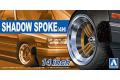 AOSHIMA 053225 1/24 #29 SHADOW SPOKE公司 4(H) 14英吋輪框及輪胎(4代)