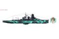 AOSHIMA 010266 1/700 蒼瀾鋼鐵艦隊.霧的艦隊--#05 WW II日本.帝國海軍 金剛級'霧島/KIRIS'戰列艦