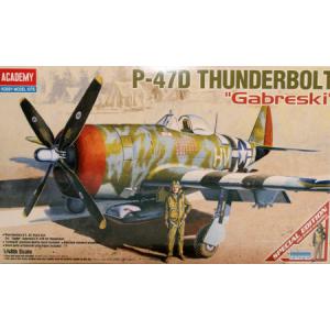 ACADEMY 12222 1/48 WW II美國.陸軍 P-47D'雷霆'戰鬥機/GABRESKI式樣/限量生產