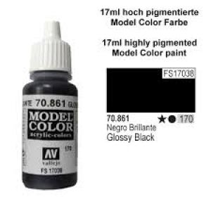 VALLEJO 70.861 光澤黑色 GLOSSY BLACK