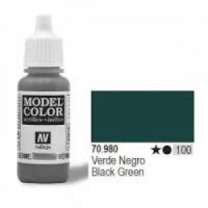 VALLEJO 70.980 黑綠色 BLACK GREEN