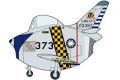 HASEGAWA 60515 蛋機系列--台灣.空軍 F-86'軍刀'戰鬥機/雷虎中隊式樣/限定生產