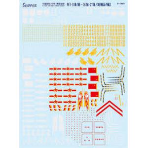 SKIPPER DECAL S-4801 1/48 俄羅斯.蘇霍依設計局 SU-27/殲-11'側衛'戰鬥機適用水貼紙@@