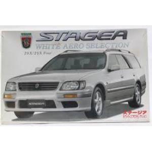 FUJIMI 03267 1/24 日產汽車 STAGEA WHITE AERO 旅行車