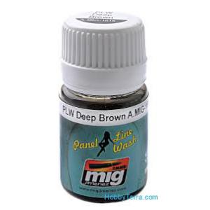 A.MIG 1618 深棕色面板線漬洗漆 PLW DEEP BROWN