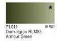 VALLEJO MODEL AIR--71.011 WW II德國.空軍 RLM83深綠色 DARK GREEN