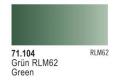 VALLEJO MODEL AIR--71.104 WW II德國.空軍 RLM62 綠色 GREEN