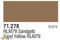 VALLEJO MODEL AIR--71.278 WWII德國空軍 RLM79 沙黃色 SAND YELLOW