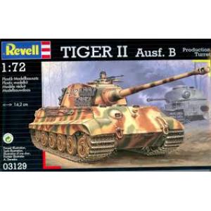 REVELL 03129 1/72 二戰德國.陸軍 Pz.Kpfw VI'虎II'帶亨舍爾砲塔重型坦克@@