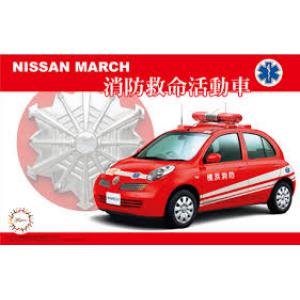 FUJIMI 039749-ID-257 1/24 日產汽車 MARCH 消防救命活動車@@