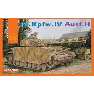 DRAGON 7551 1/72 WW II德國.陸軍 Pz.Kpfw.IV Ausf.H四號H型坦克