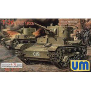 UNI MODELS uni-217 1/72 WW II蘇聯.陸軍 T-26 M1933輕型坦克