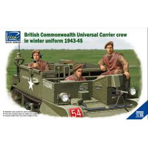RIICH RV-35028 1/35 WW II英國.陸軍 1943-45年著冬季制服搭乘'環球運輸者'乘員人物