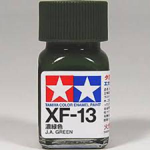 TAMIYA xF-13  琺瑯系油性/消光深綠色 J.A.GREEN