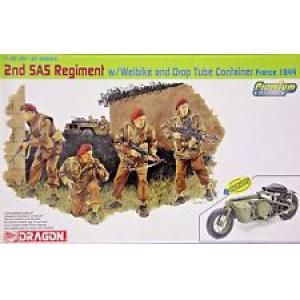 DRAGON 6586 1/35 WW II英國.空軍 第2 SAS特戰旅帶空降摩托車人物組