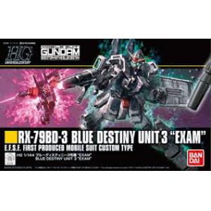 BANDAI 5060959 1/144 #209 RX-79BD-3 蒼藍宿命3號機'EXAM' BLUE DESTINY UNIT 3