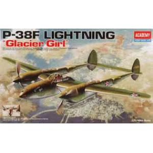 ACADEMY 12208 1/48 WW II美國.陸軍P-38F'閃電'戰鬥機/ Glacer Girl塗裝式樣