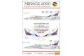 W AND D WDD-48025 1/48 台灣.空軍 MIRAGE 2000'幻象'戰鬥機適用水貼紙/服役20周年紀念彩繪塗裝