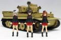 PLATZ 042047-GPFC-2 1/35 少女與戰車--黑森林女學園人物/塗裝完成品