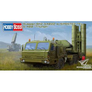 HOBBY BOSS 85517 1/35 俄羅斯 BAZ-64022拖車頭帶5P85TE2 防空飛彈/S400'凱旋'防空飛彈系統@@