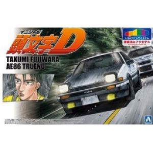 AOSHIMA 053133 1/24 PRE-PAINT系列--豐田.汽車 AE-86轎跑車/頭文字D.藤原拓海式樣(須自行黏合)