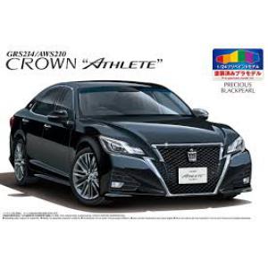 AOSHIMA 050835 PRE-PAINT系列--豐田汽車 GRS214/AW210 CROWN'ATHLETE'轎車(須自行黏合)/珍珠黑色