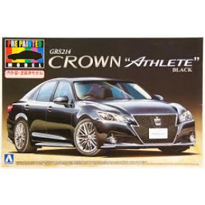 AOSHIMA 008515 PRE-PAINT系列--豐田汽車 GRS214/AW210 CROWN'ATHLETE'轎車(須自行黏合)/2012年.黑色